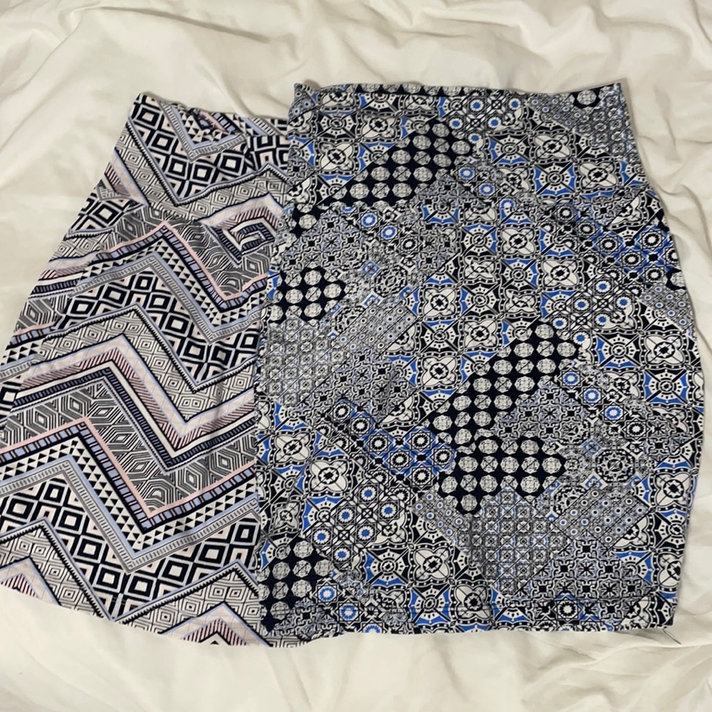 2 Body Con Mini Skirts